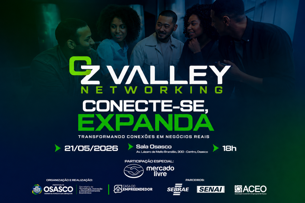 13ª Edição do OZ Valley Networking Acontece Nesta Quarta em Osasco com Inscrições Gratuitas